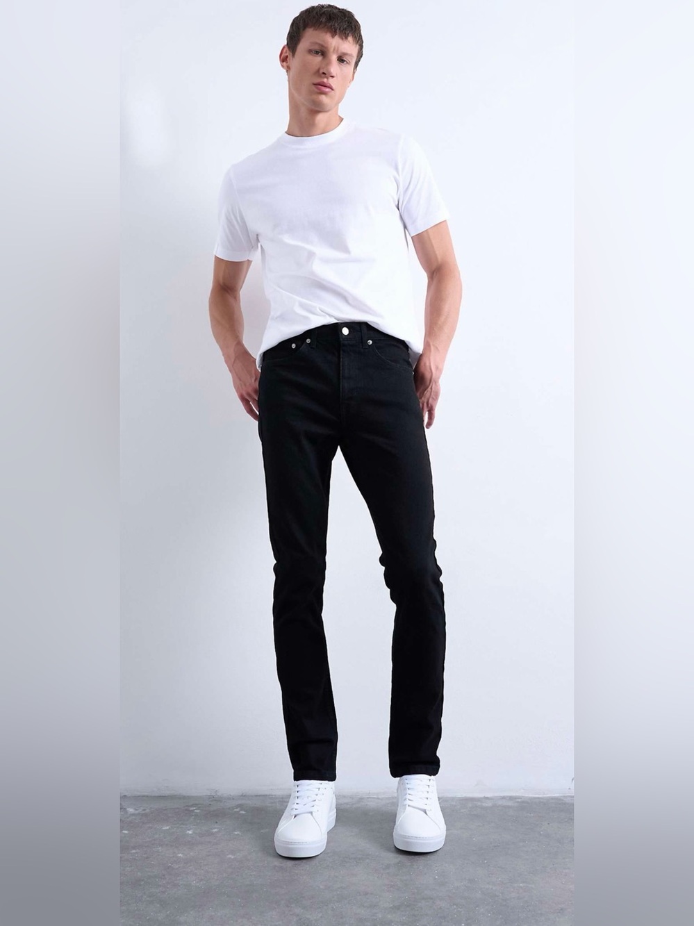 Topman Stretch Skinny Jeans Black Men’s Size 36x32 NWOT